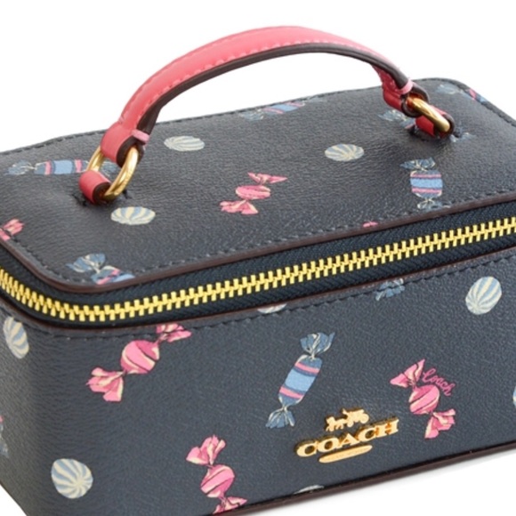 Nwt Authentic Coach Vanity Case-Scattered Candy - Picture 2 of 8